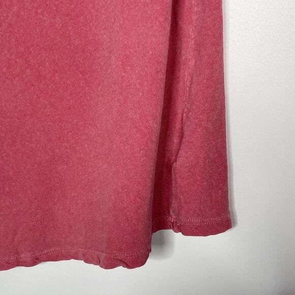 LA Made XSmall Pink Sylvie Off The Shoulder Tee Tshirt Linen Cotton Short Sleeve - Picture 5 of 11